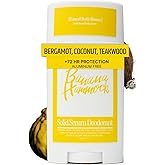 Aluminum Free Deodorant | Extra Strength 72 Hour Protection for Women & Men | With Natural Extracts, Skincare & Antimicrobial Enzymes (Bergamot, Coconut, Teakwood)