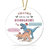 JUESMOS Funny Christmas Ornaments for Men Women Christmas Funny Gifts for Husband Wife Boyfriend Girlfriend Funny Ornaments for Christmas Tree Decorations Naughty Christmas Ornaments for Him Her