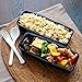 Stackable Black Bento Box with Utensils - Microwave, Dishwasher, Freezer Safe, BPA Free FDA Approved, Black 750ml Capacity Japanese Style