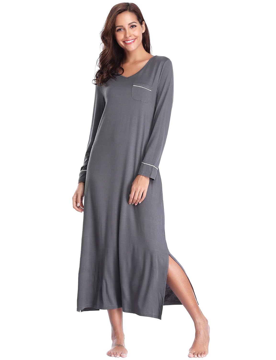 Long Sleeve Sleepshirt Soft Knit 