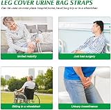 Chihutown 2Pcs Catheter Leg Bag Holder Sleeve - Elastic & Comfortable view 6