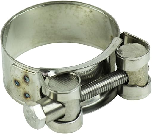 Amazon ステンレスマフラーバンド 40 43mm G4 マフラーステー バンド 車 バイク