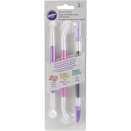 Wilton 1907-1349 Basic 3-Piece Fondant and Gum Paste Tool Set