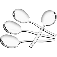 Quickquick 8 Pieces Stainless Steel Buffet Serving Spoon, Large Tabletop Serving Spoon