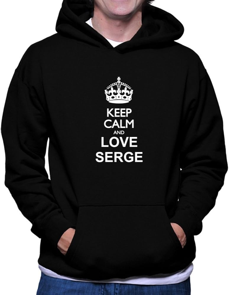 black serge hoodie