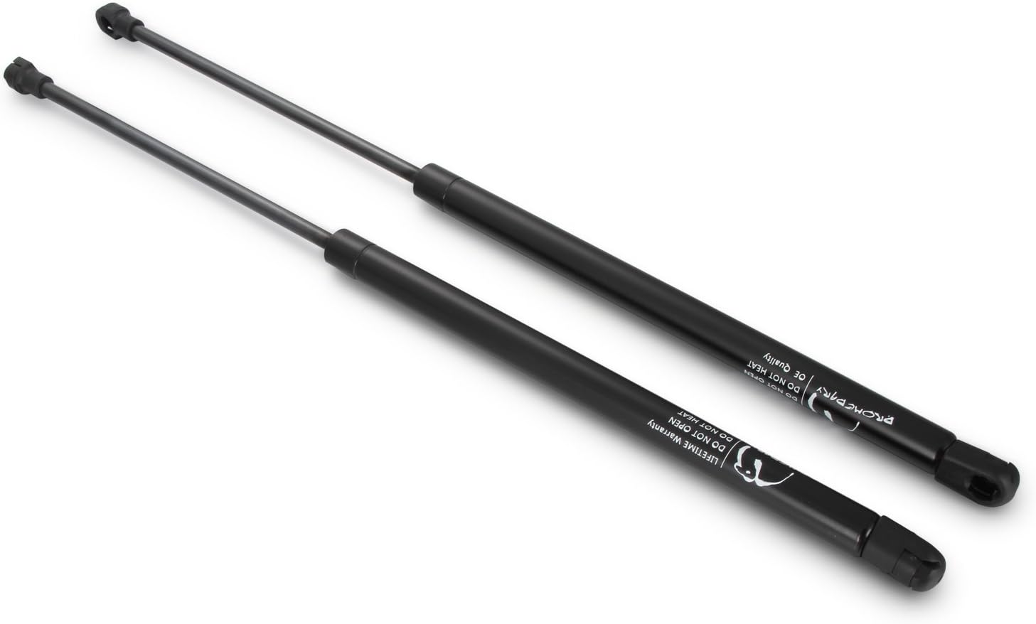 Twilight Garage Pair of Rear Tailgate Gas Support Struts 6Q6827550C for Polo 9N Hatchback 2001-2009, Black - Image 3