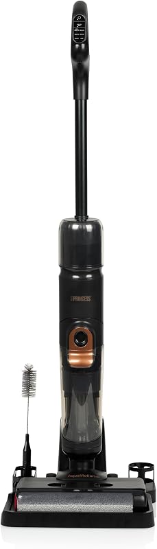 AquaMotion Plus Bodenreiniger, 4-in-1 Saugen, Wischen & Trocknen, Kabellos, 50 Min Laufzeit, HEPA-Filter, Selbstreinigung, 170W, 75dB, Intelligentes Display, Dockingstation, Leicht, 337010