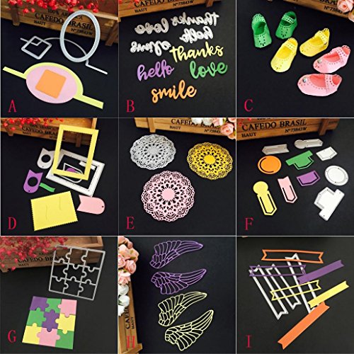 Fabal Metal Die Cutting Dies Scrapbooking Embossing Dies Cut Stencils DIY Decorative Cards Embossing (E)