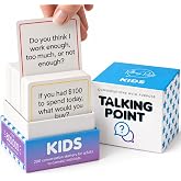 200 Kids Conversation Cards for Age 5-13; Fun Question Card Game for Family | Discover your child; expert-created discussions; screen-free road trip, dinner &amp; get-to-know icebreaker; Talking Point Cards