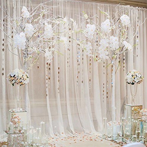 OFILA Wedding Backdrop 10x10ft Romantic Flowers Bride Groom Portraits