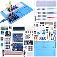 KINCREA Project The Most Complete Ultimate Starter Kit Compatible with Arduino Ide w/TUTORIAL,Controller Board, LCD 1602, Servo, Stepper Motor