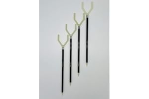 Fishin Stix 30" and 40" Extendable Rod Holder 2 and 4 Pack, Glow in Dark