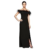 Alex Evenings Women's Long Length Off The Shoulder