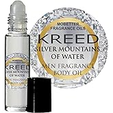 MOBETTER FRAGRANCE OILS' Kreed Silver Mountains of Water Men Fragrance Body Oil 1/3 oz roll on Glass Bottle