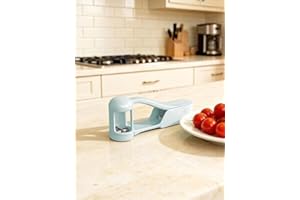 Grape Cutter Slicer, Stainless Steel Fruit & Vegetable Tool for Cherry Tomato Strawberry, Kitchen Gadget for Salad Cake Decor