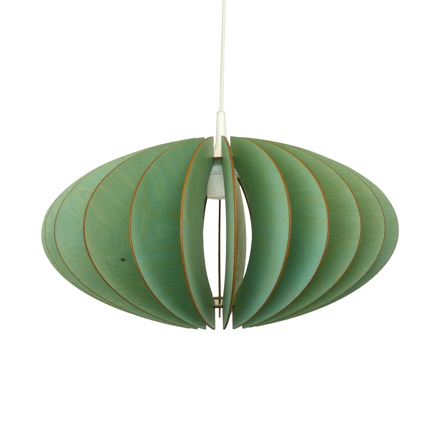 Wodewa Wooden Ceiling Lampshade Terra I Blue Ceiling Light Wood