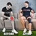 Compression Knee Sleeve - Knee Brace Support for Running, Cycling, Basketball, Workouts - Joint Pain and Arthritis Relief, Injury Recovery for Men & Women - Double-Row Anti-Slip Silicone