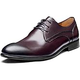 Jepsengord Men's Dress Shoes Wingtip Genuine Cowhide Leather Oxfords with Brogue Formal Business Wedding Derby Shoes