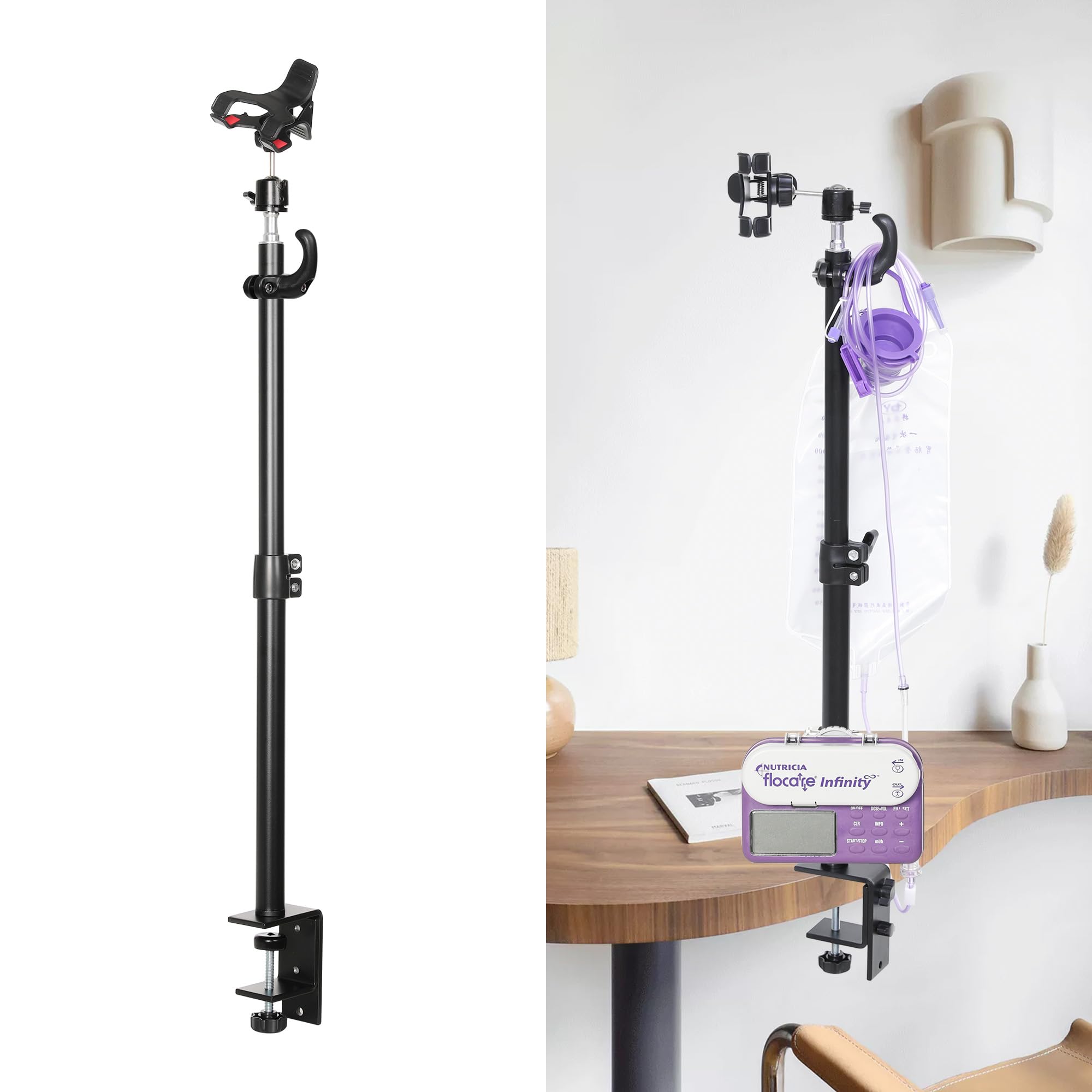 Feeding Tube Stand, Hands-Free Feeding Tube Holder