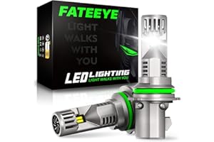 FateEye 9007 Bulb, HB5 26000LM All in One Dual Beam Light Bulbs, 500% Brighter 6500K Quick Installation Stock/Fog Light