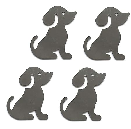 Table Cloth Weights 4 magnetische Tischdeckenbeschwerer Tischdeckengewichte Tischtuch-Halter mit Magnet, Silber (Hund)