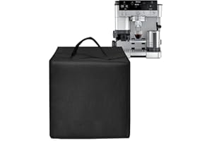 EIIJUGALOO Drip Coffee Maker Cover Luxe Café Machine Lid Waterproof Antistatic Nylon Case Compatible with Ninja Espresso Machine Cappuccino Latte Makers ES601 (Black)