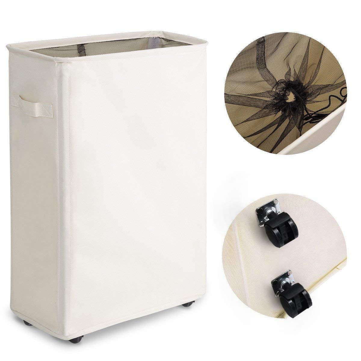 Chrislley Slim Rolling Laundry Hamper Wi Buy Online In China At Desertcart