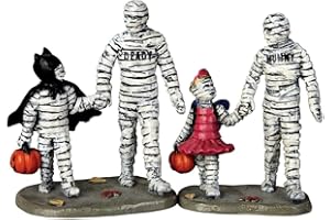 Lemax Spooky Town Trick or Treating with Mummy and Deady, Set of 2# 62423