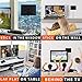 2019 Newest TV Antenna,Indoor Amplified Digital HDTV Antenna 120+ Mile Range with 4K 1080P HD VHF UHF Freeview TV for Life Local Channels Broadcast for All Types of Home Smart Television (Black)