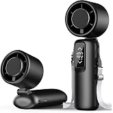 Guirngou Portable Handheld Turbo Fan, 1-100 Gear Wind, Battery Operated, Up to 23 Working Hours, 3 IN 1 Personal Fan with Air