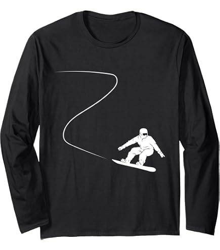 Ride Snowboard Long Sleeve, Silhouette Snowboarding Long Sleeve T-Shirt : Clothing, Shoes & Jewelry