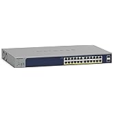 NETGEAR 26-Port PoE Gigabit Ethernet Smart Switch (GS724TPP) - Managed, Optional Insight Cloud Management, 24 x PoE+ @ 380W, 