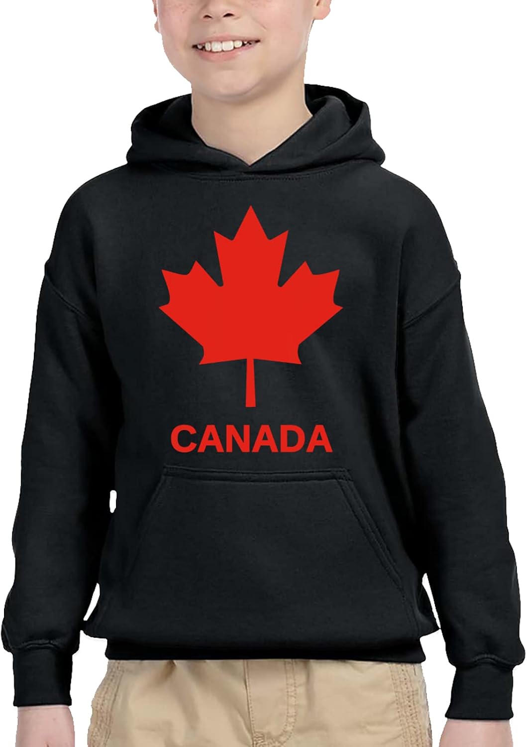 Canadian Flag Canada Maple Leaf Youth Boys Hoodie Sweatshirt 3D Print