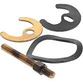 1 Set Kitchen Faucet Fixing Kit Mounting Bracket, Copper Horseshoe Plate Rubber Washer Replacement Parts, Wash Basin Sink Repair Anti Loosening Tool