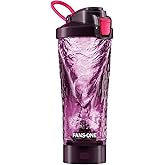 FANS-ONE Electric Protein Shaker Bottle, Lockable Electric Blender Cup, 24oz Tritan USB Rechargeable Mixer, Portable Blender Shaker Cups for Protein Shakes for Women Men, Purple
