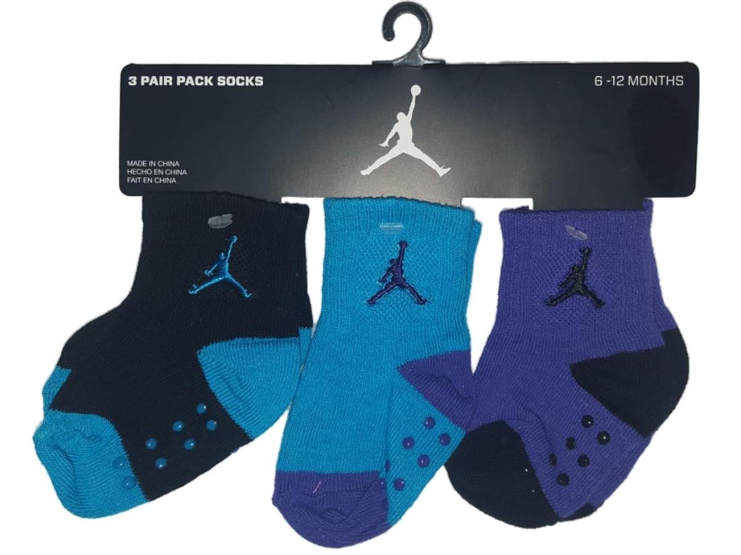 purple jordan socks