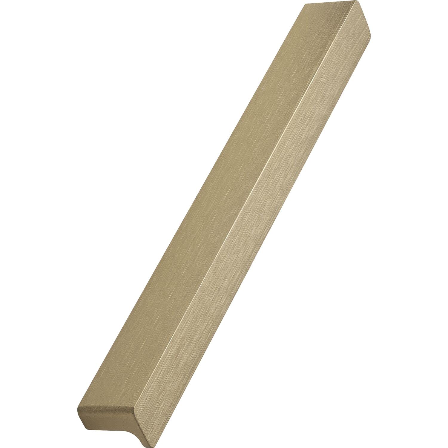 Furnipart Elan LA160 mm Furniture Handle for Screw-On Cupboard Handle Width 200 mm Brushed Aluminium Brass
