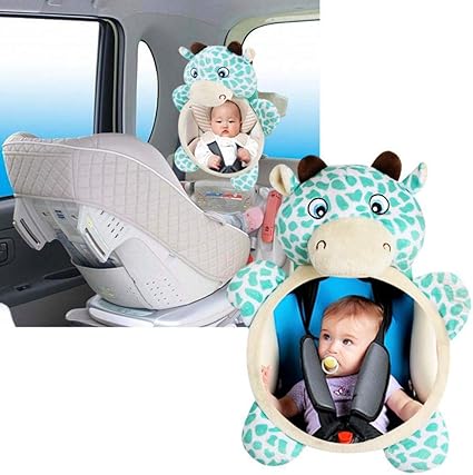 Retroviseur De Bebe Pas De Verre Pawaca Miroir De Siege De Voiture En Forme De Taureau Incassable Pour Bebe En Peluche Angle Reglable Effet Animal De Compagnie Sieges Auto Et Accessoires Auto