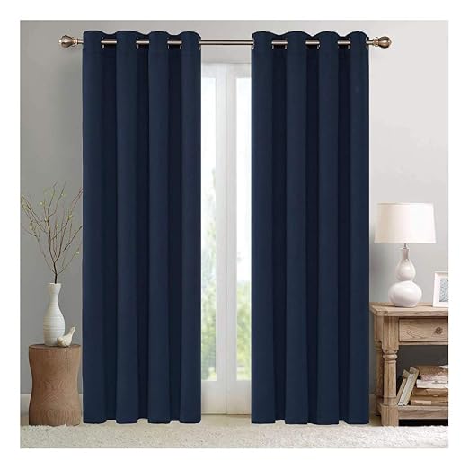 Cortinas Azul Marino Para Sala - sleek body method