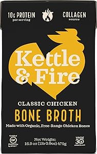 Kettle & Fire, Bone Broth, Chicken, 16.9 Oz