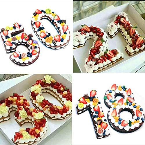 DOI 0-8 Silicone Digital Cake Mold Cake Numbers Shape Cake Decoration Tool for Wedding Birthday Anniversary