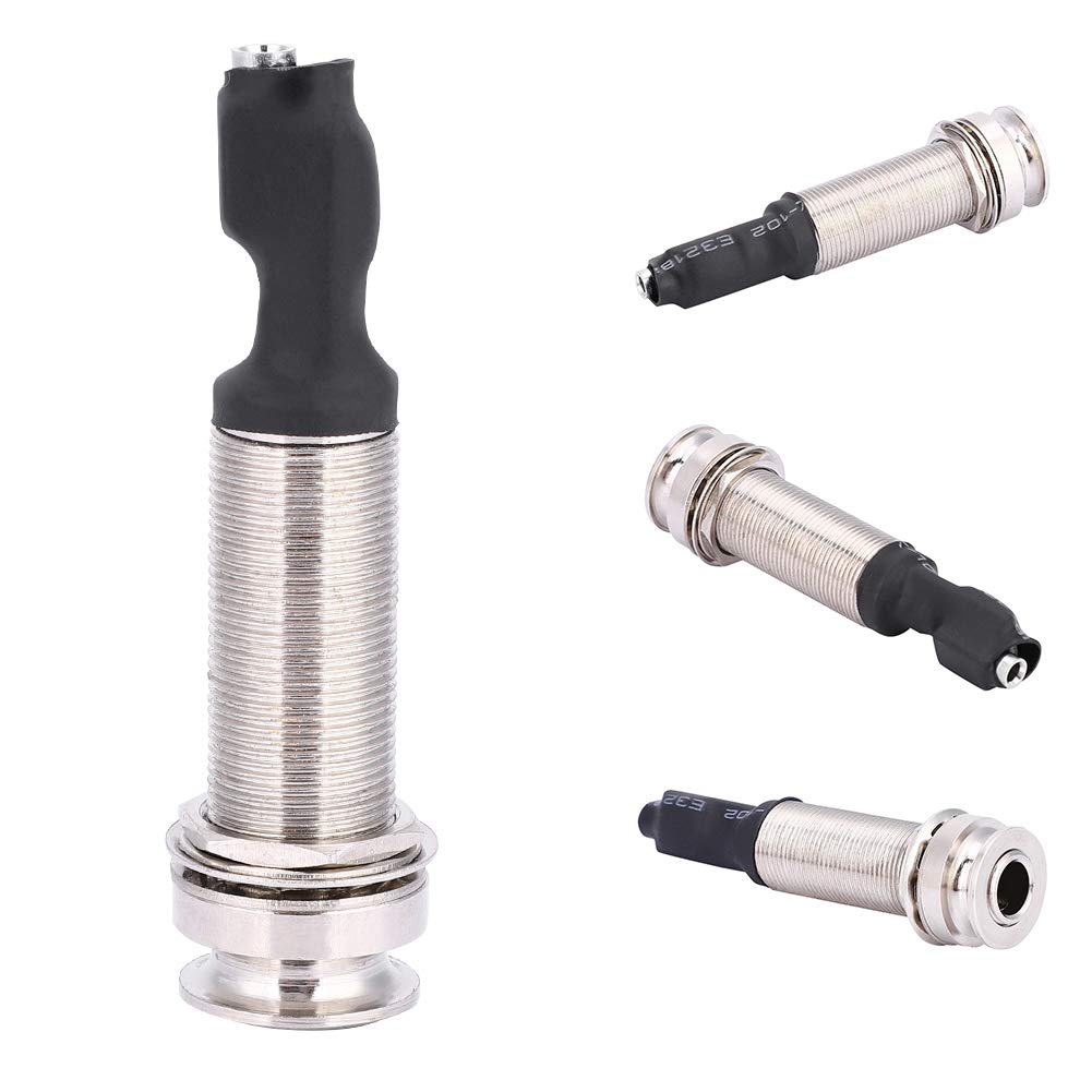 Guitar Endpin Jack 6.35mm Output 2.5mm Input Endpin Jack for Acoustic