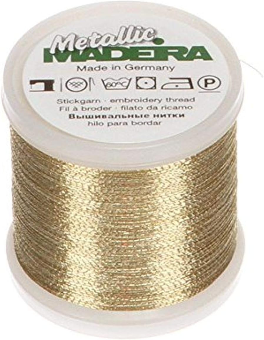 Tacony Corporation Madeira Metallic Thread 200 Meters-Light Gold
