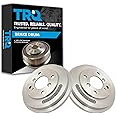 TRQ Rear Brake Drum LH RH Kit Pair Set of 2 for Ford Fiesta New