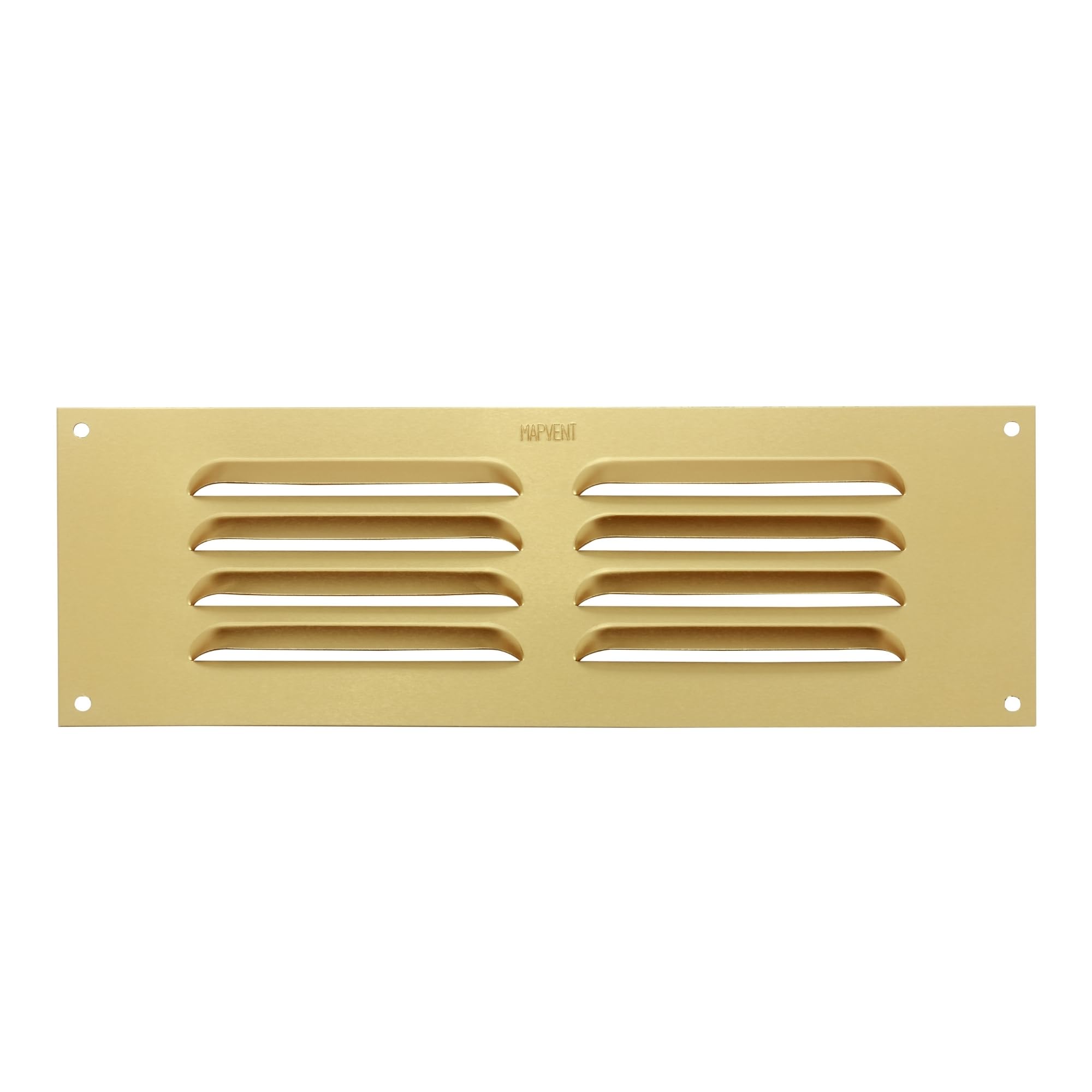 Metal Air Vent Cover, for Openings 9" x 3" (229 x 76mm), Suitable for Venting Gas Appliances Internal External Wall, Gold