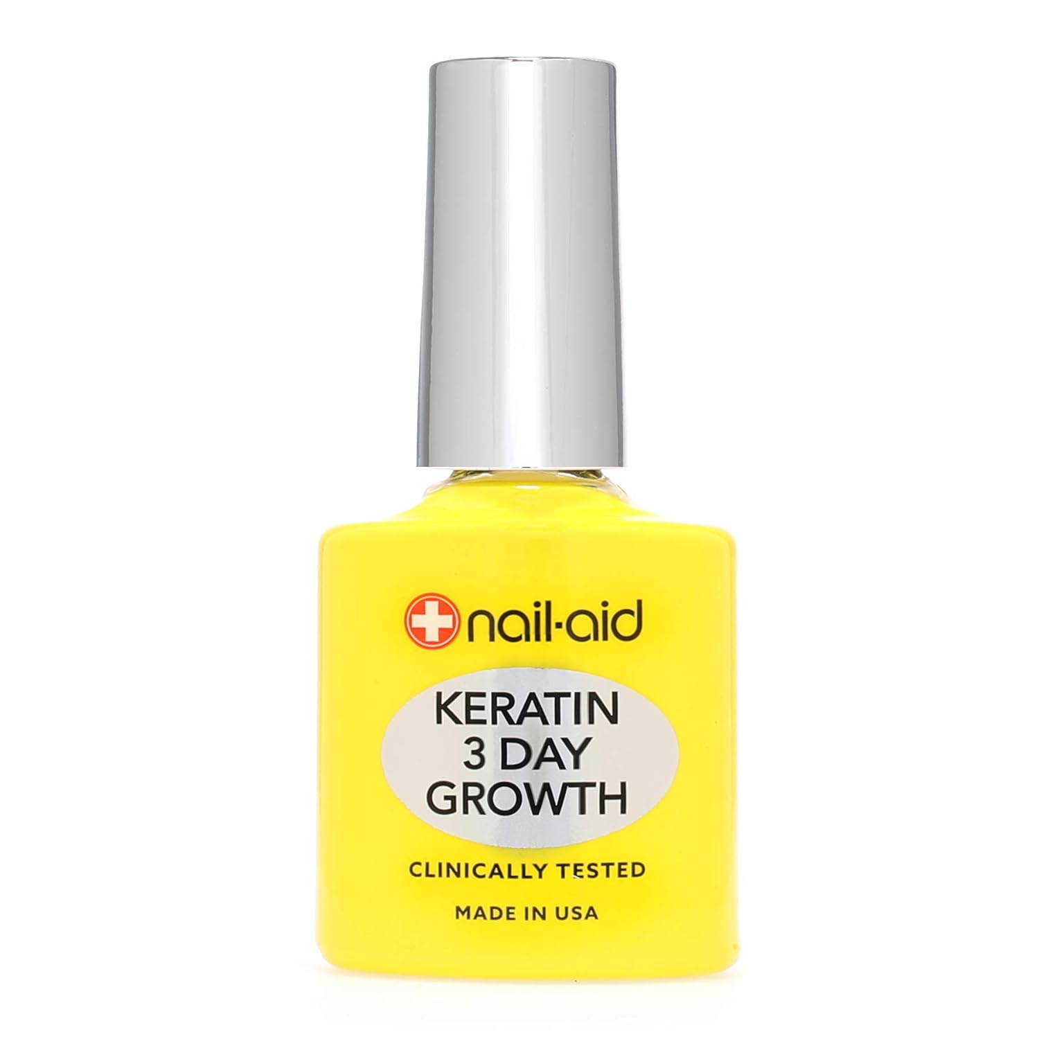 NAIL-AID Keratin 3 Day Growth, Clear, 0.55 Fluid Ounce : Beauty
