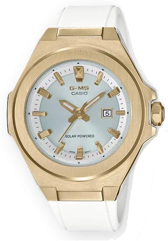 g shock white gold watch