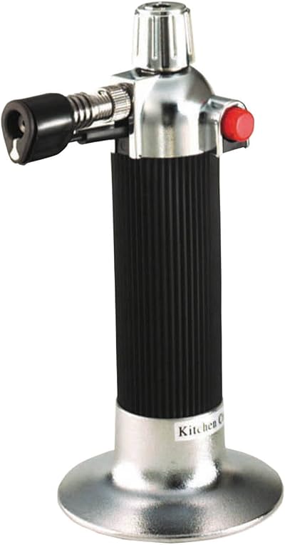 KitchenCraft Refillable Cook’s Blow Torch with Adjustable Flame 9x16.5 cm