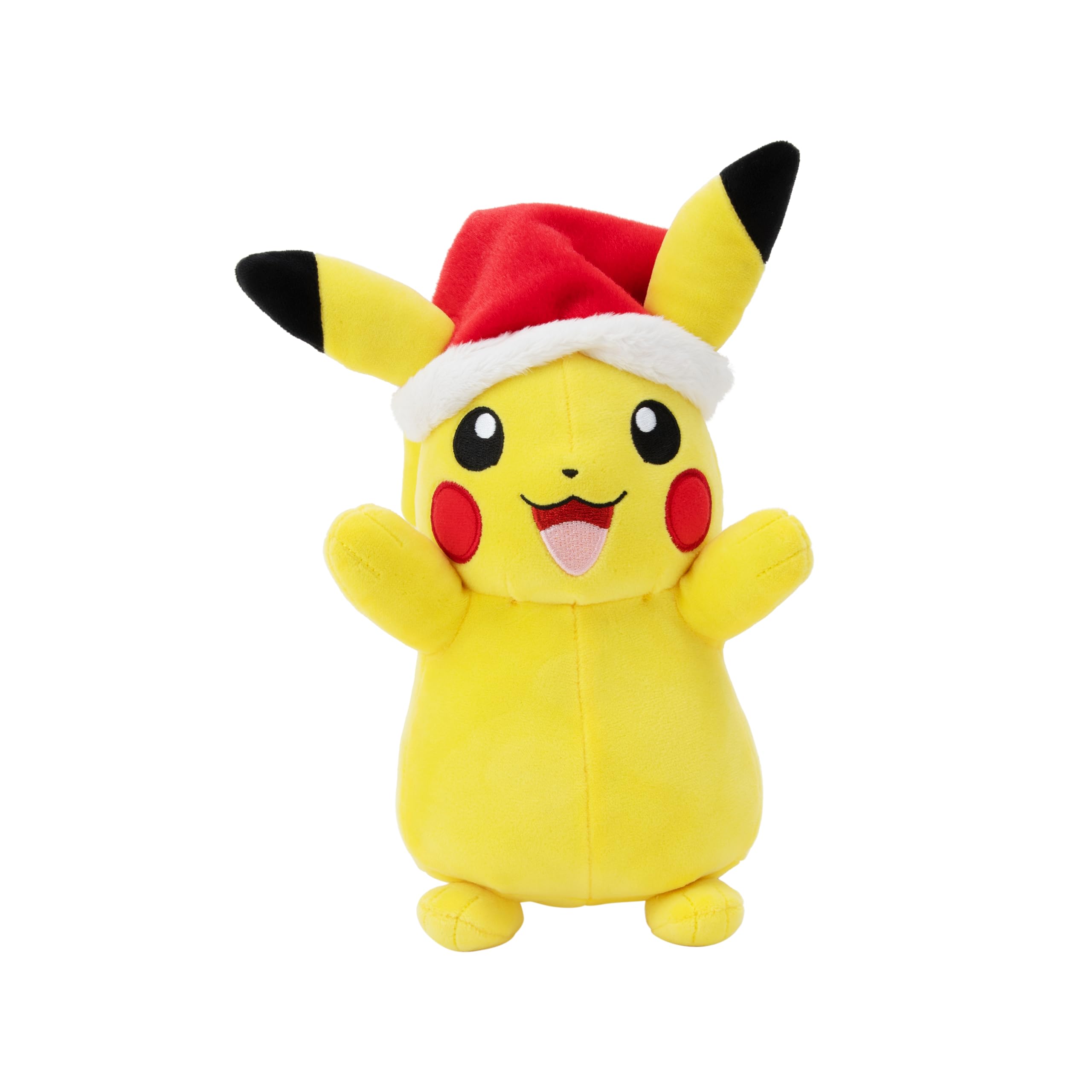 Pokémon Official & Premium Quality 8-inch Pikachu Plush with Santa Hat - 8-Inch Pikachu Plush with Unique Accessory — image 1