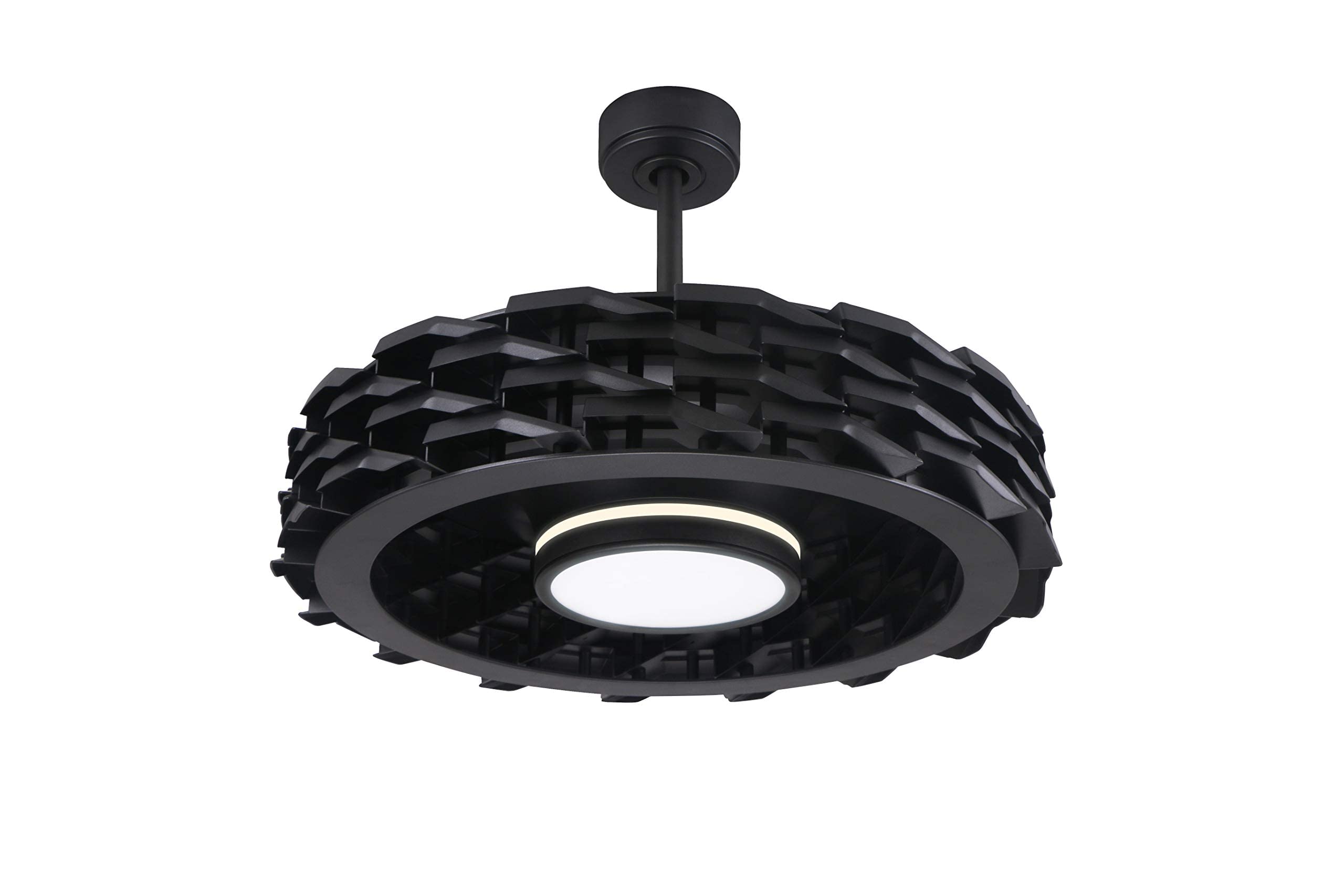 Todays Fans Bladeless Ceiling Fan With Lights & Remote LUMIO 28" Low